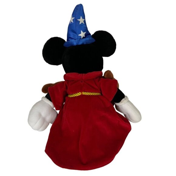Walt Disney World Sorcerer Mickey Mouse Plush 18 inch Stuffed Toy Fantasia - Picture 3 of 9
